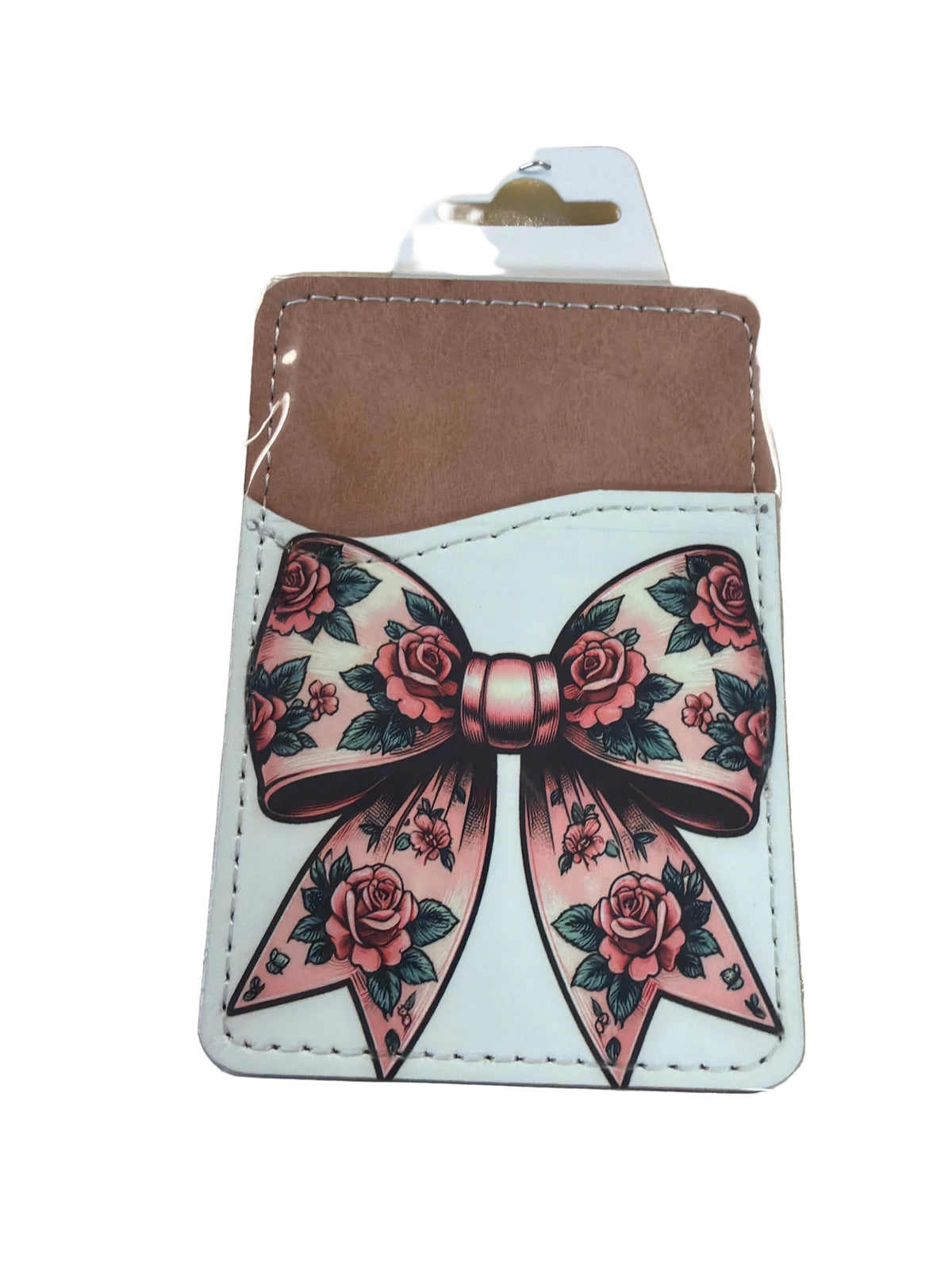 Leather cell phone card wallet