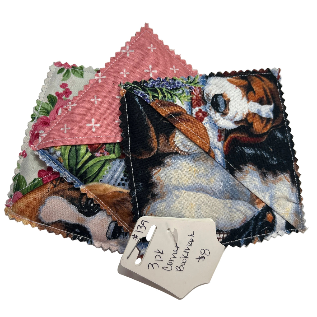 3pk Corner Bookmarks Handmade by Granny’s Hands