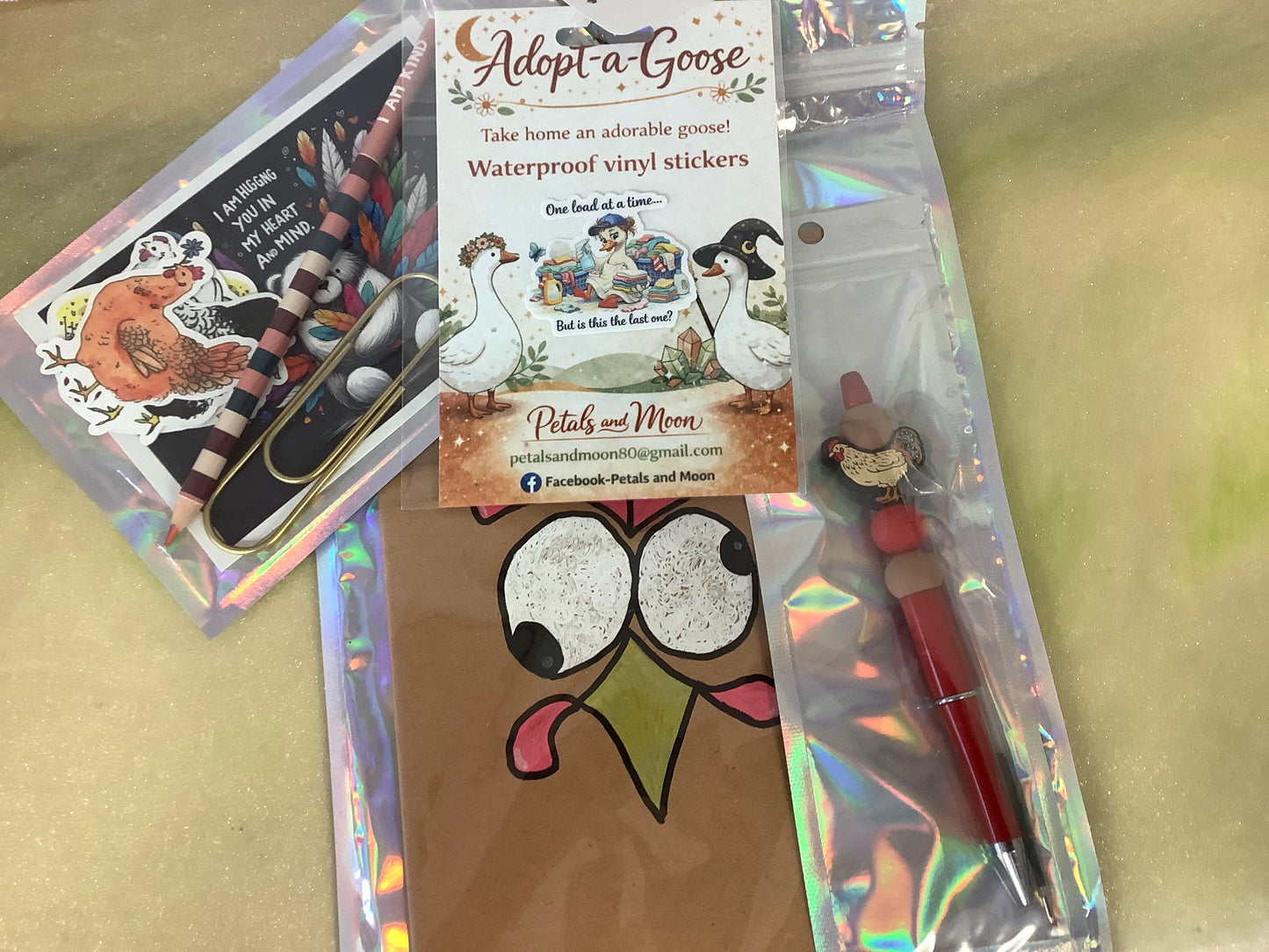 Emotional support goose/chicken pack