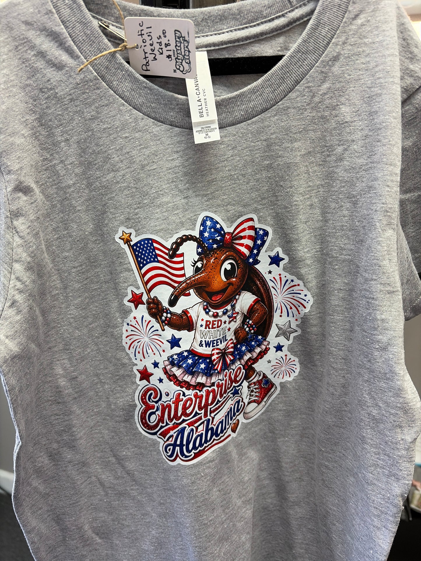 Kids patriotic weevil T-shirt