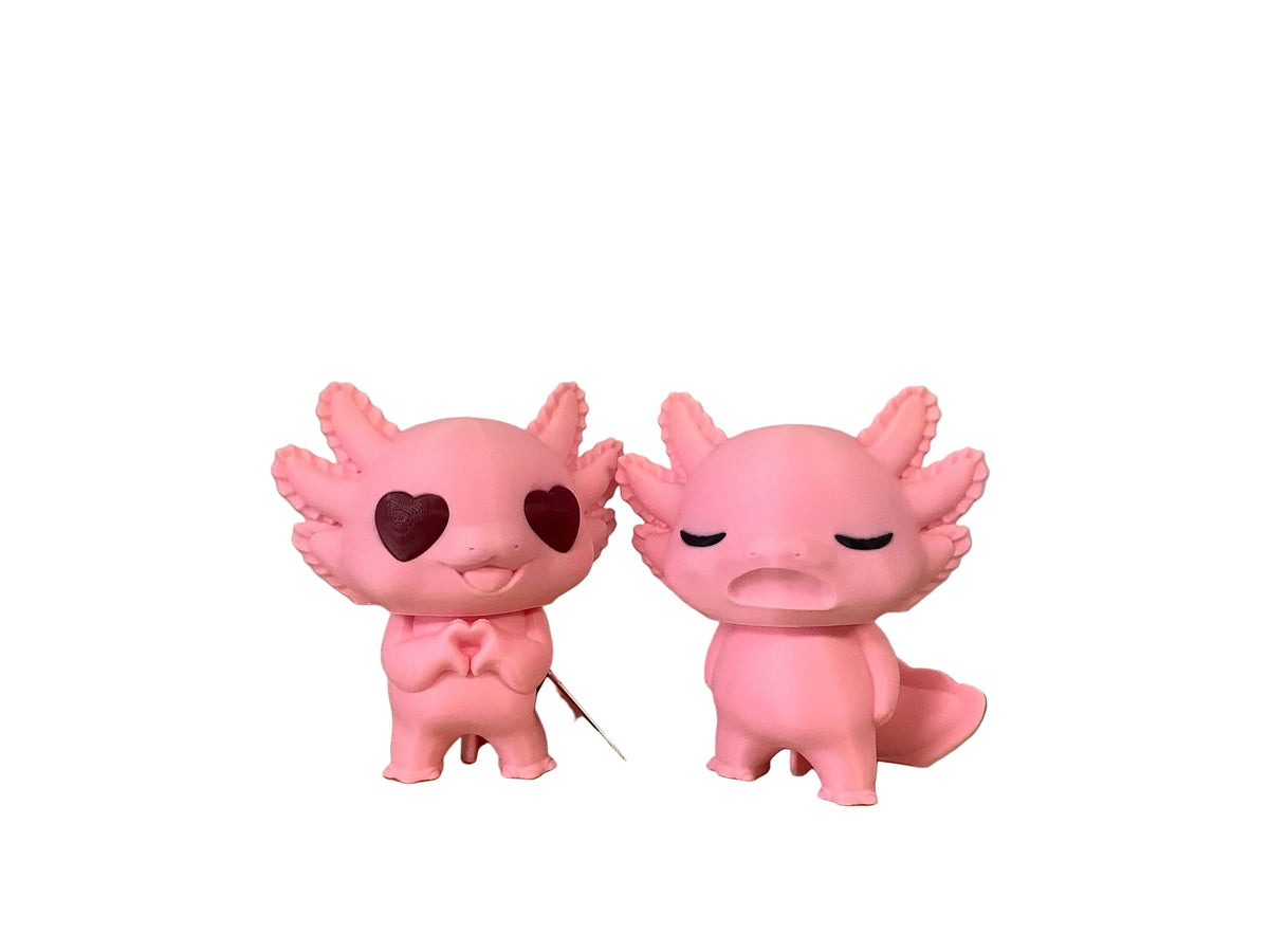 3D Axlotl Statues