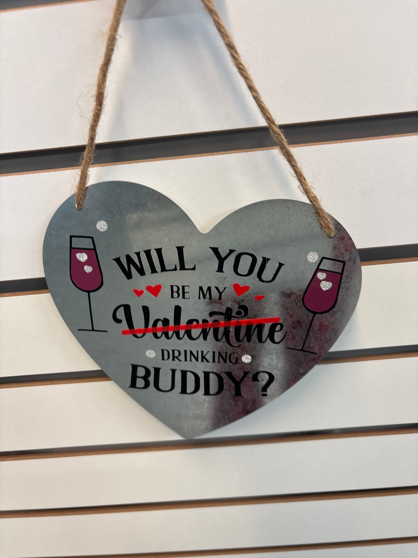 BQC Metal Valentines Sign
