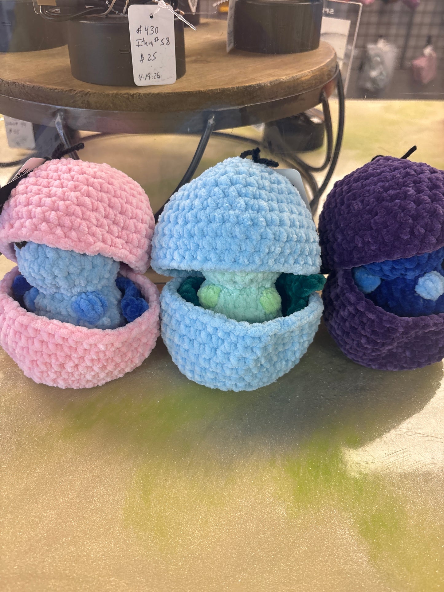 Hatching baby dragon plushie