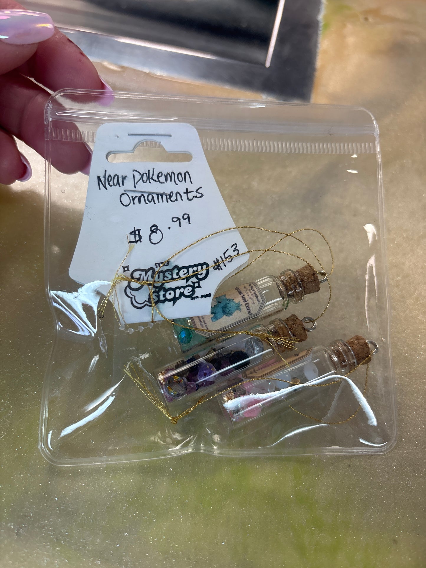 Near Pokémon ornaments