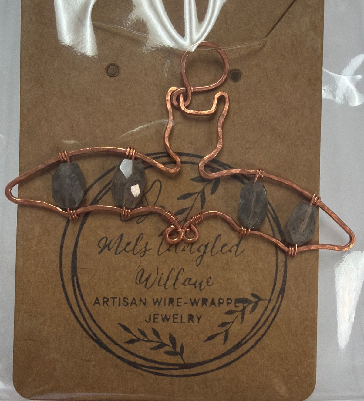 Mel’s Tangled Willow Copper Wire Wrapped Pendant