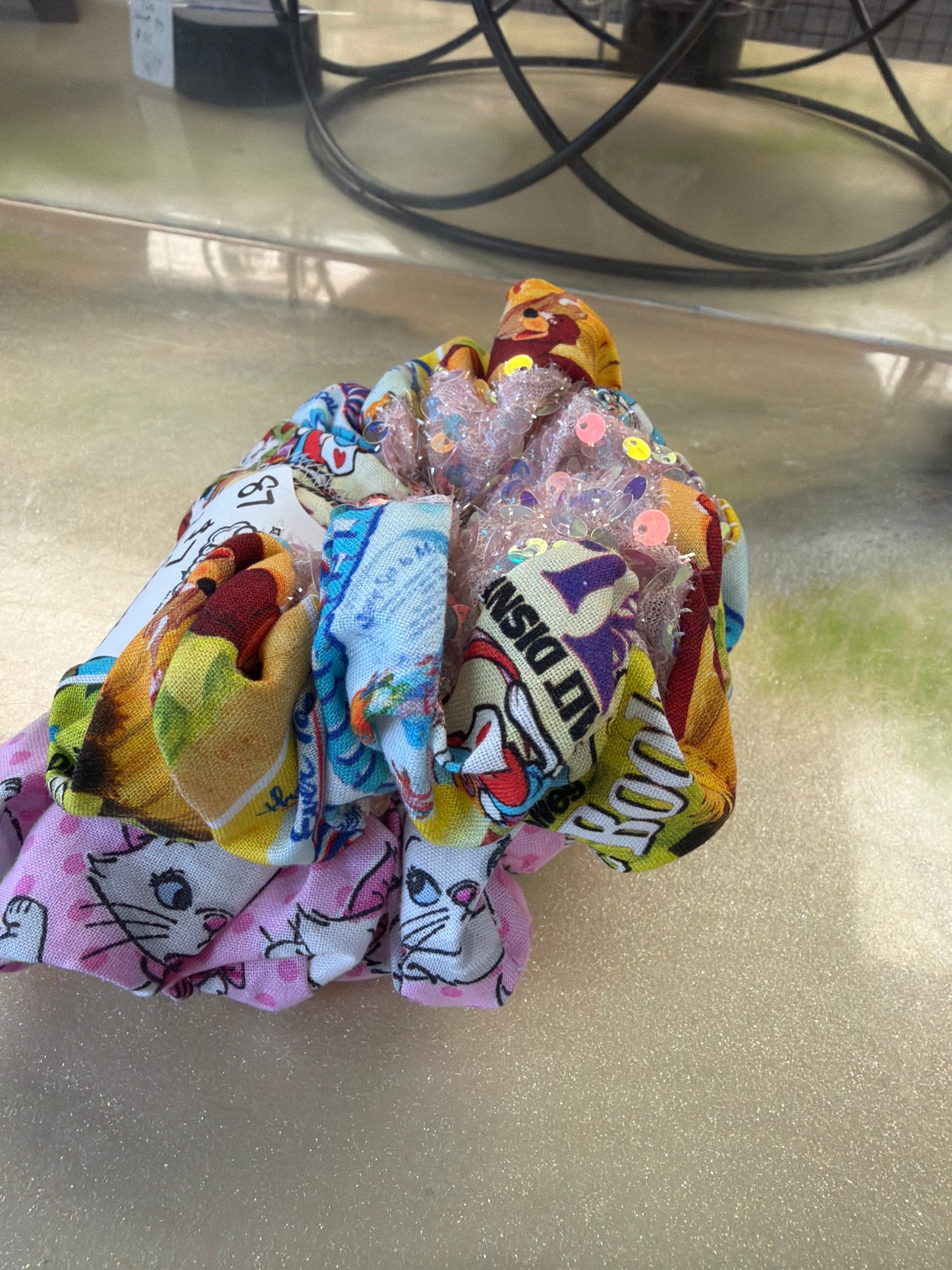 Handmade Disney scrunchies 2-pk