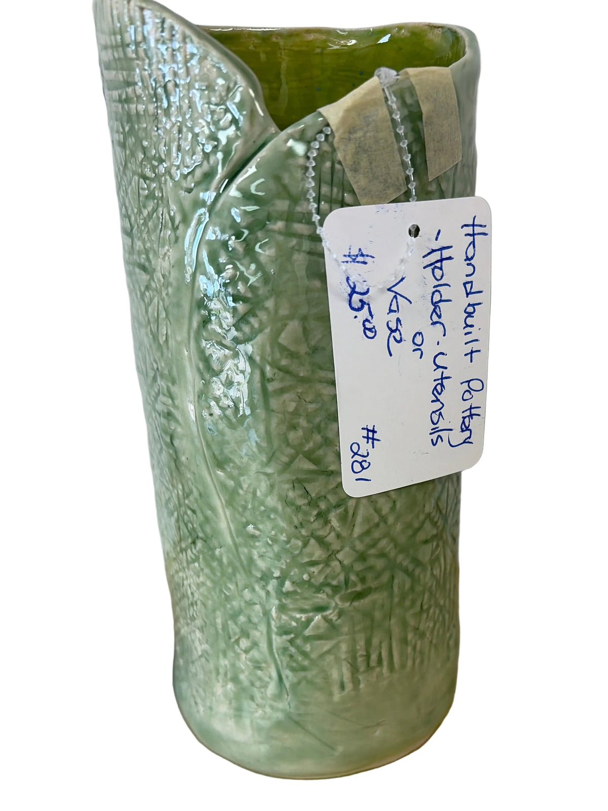 Handmade pottery vase/utensil holder