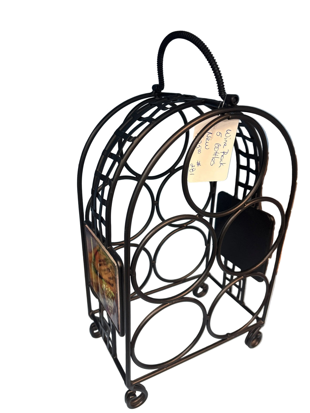Wine rack five bottles 