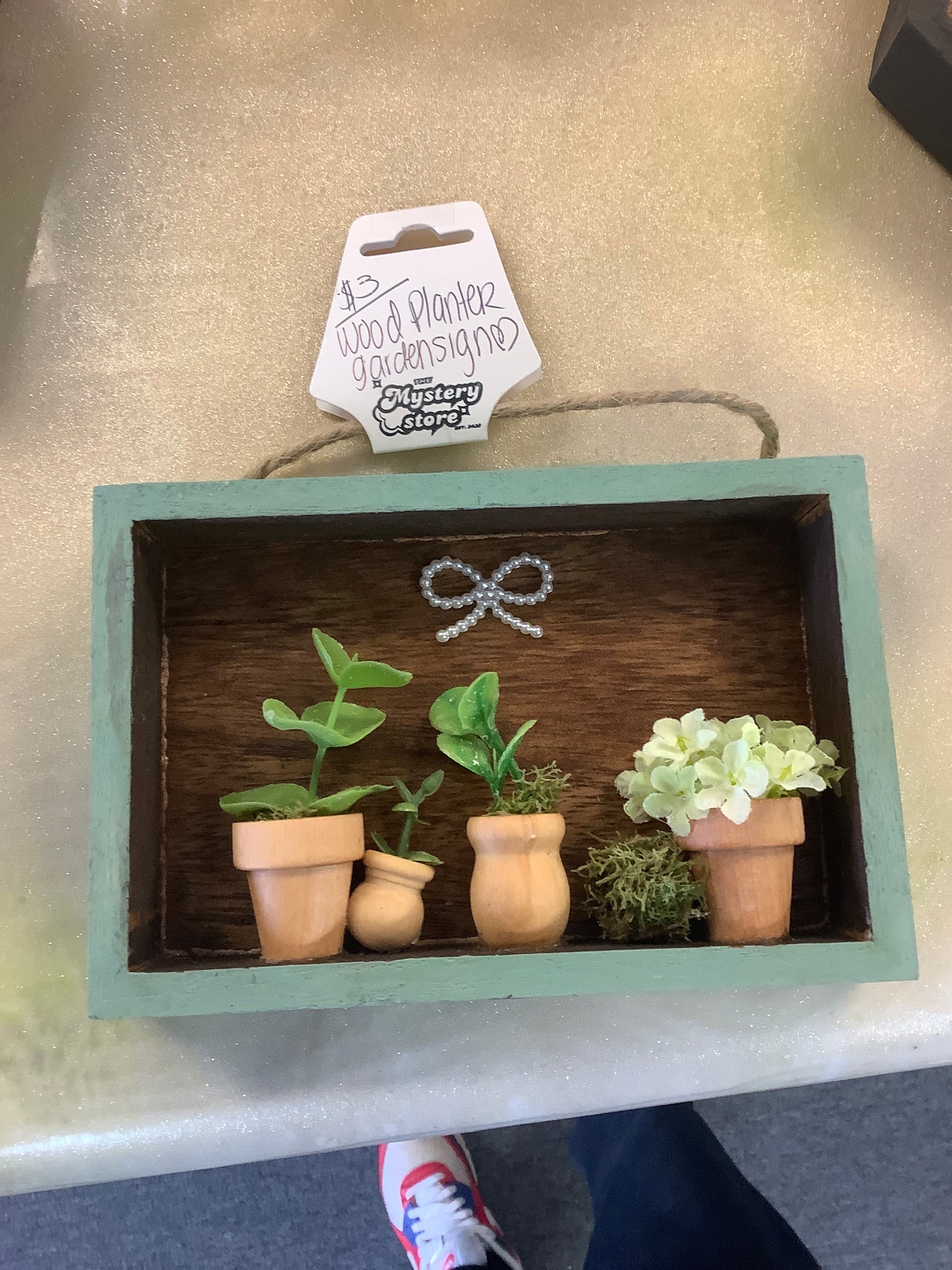 Wood Planter Garden Sign