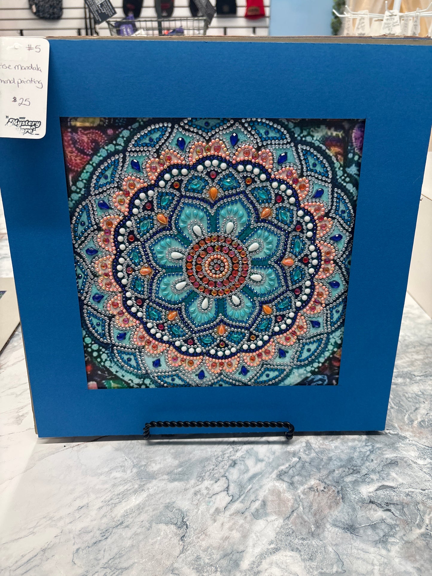 Sunrise Mandala, diamond painting 