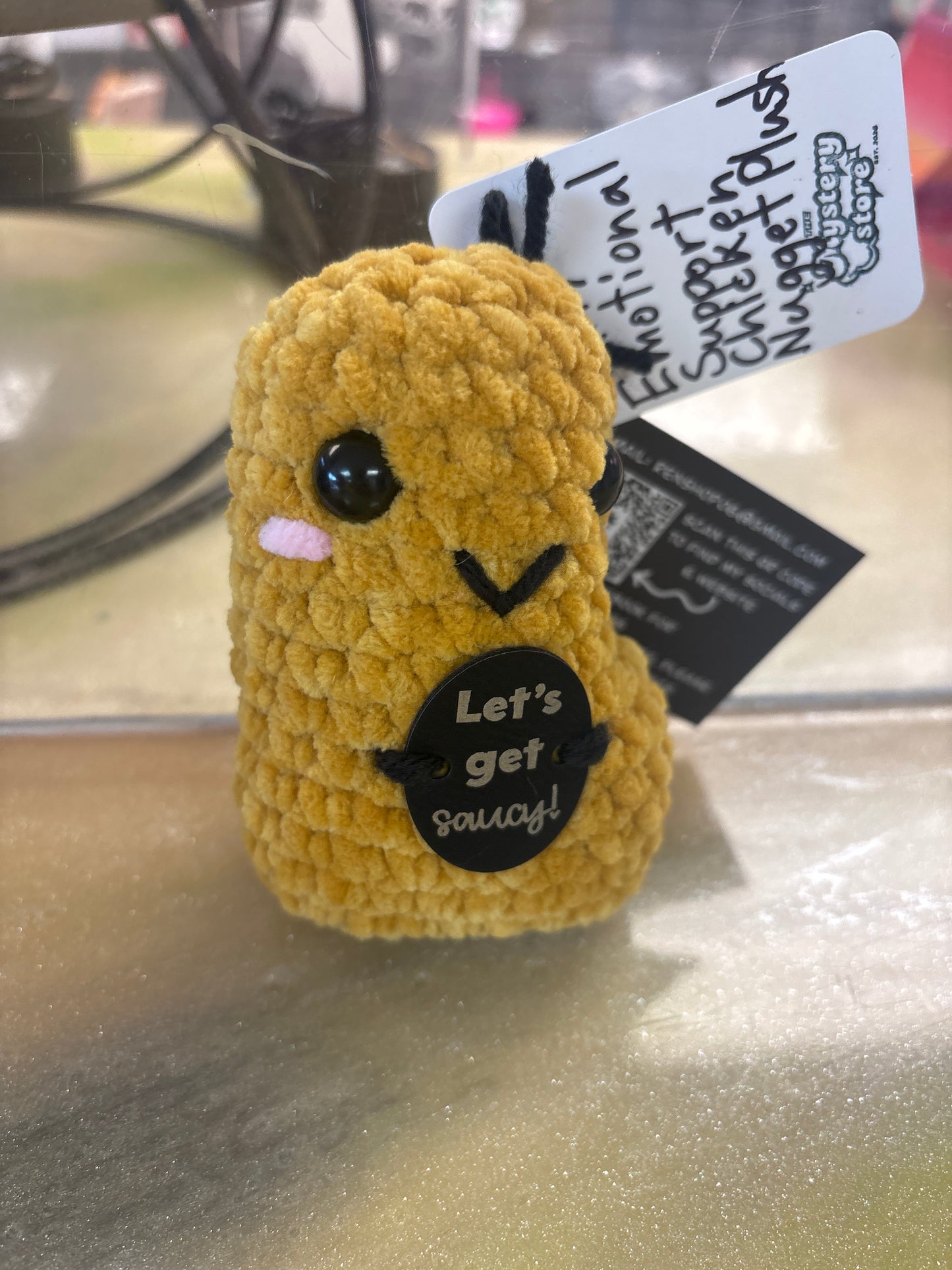 Emotional support chicken nugget plushie