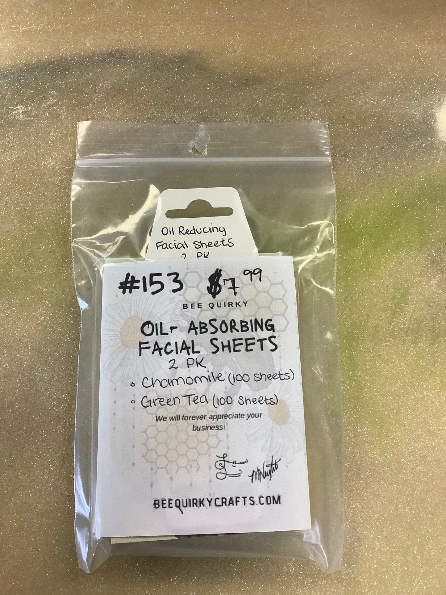 Oil Absorbing Facial Sheets
