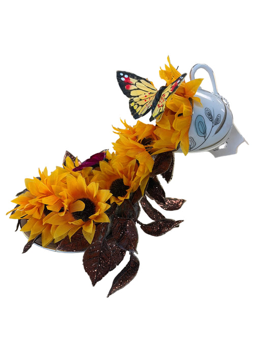 Floating teacup decoration