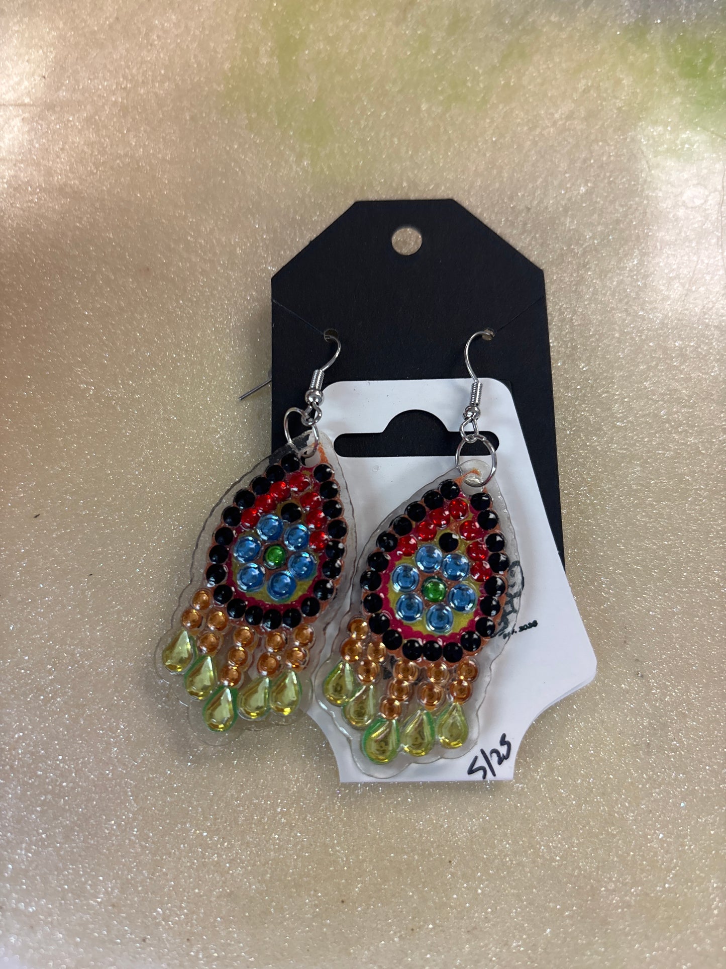 Diamond art earrings