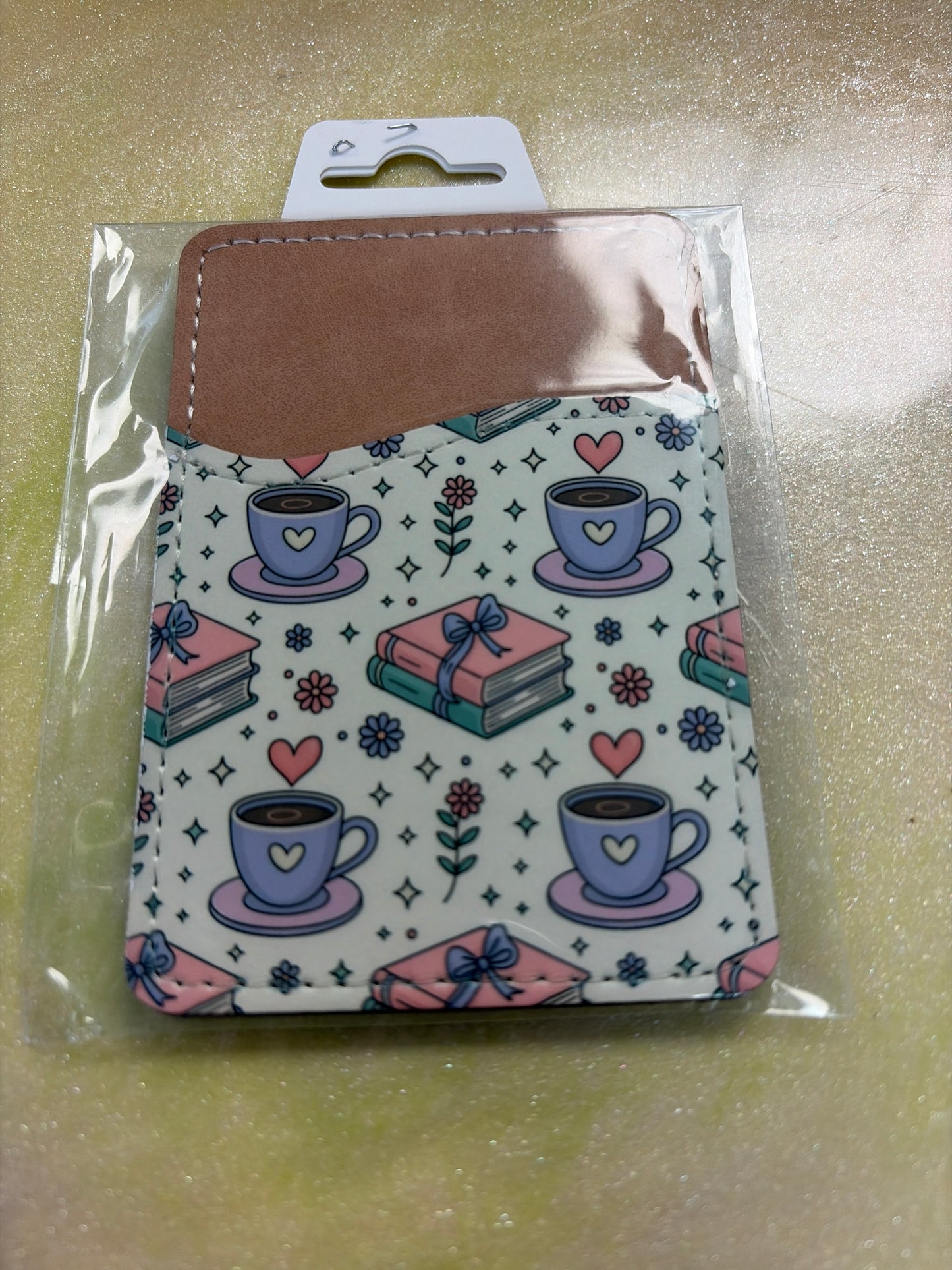 Leather cell phone card wallet