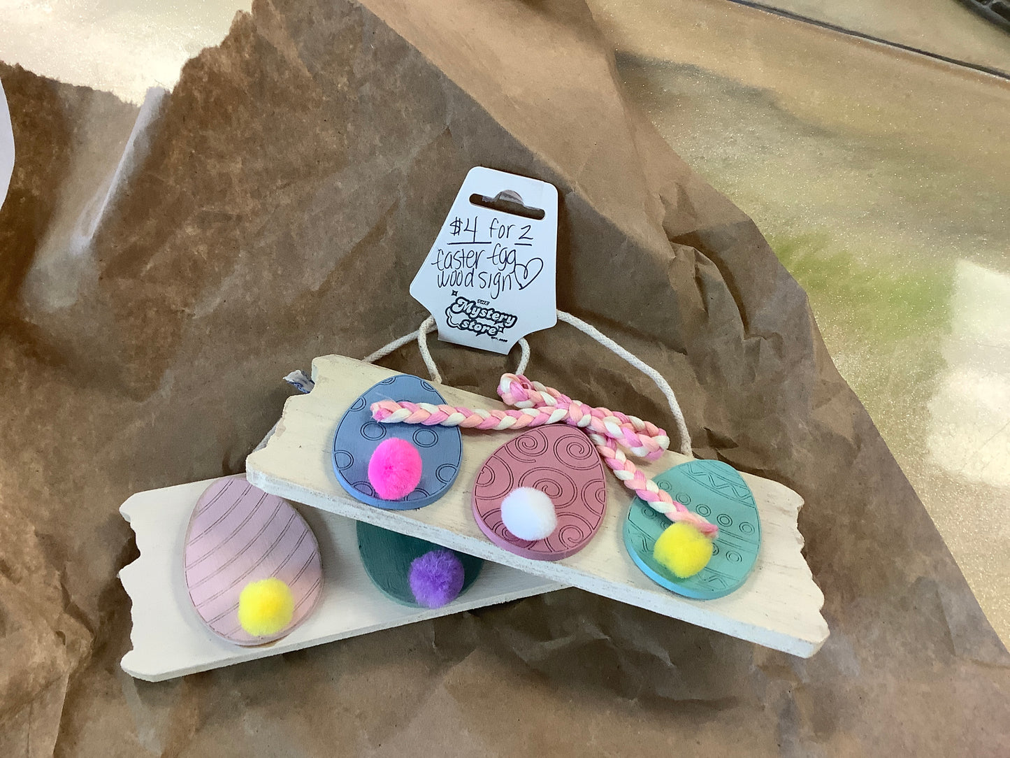 Easter Egg wood sign