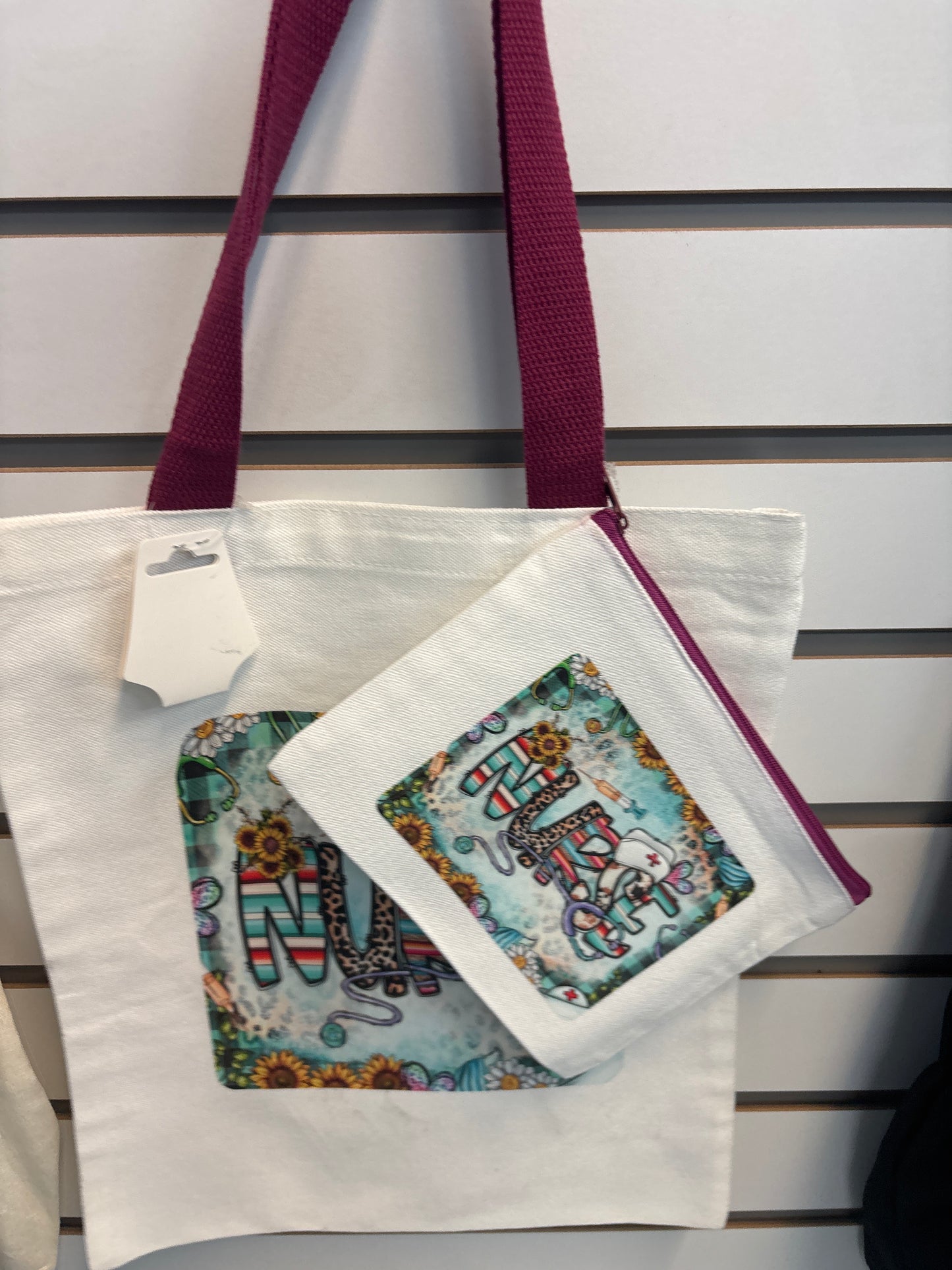 Bag w/ matching zipper bag