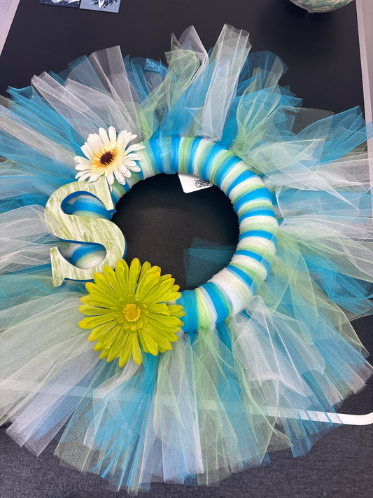 S letter wreath