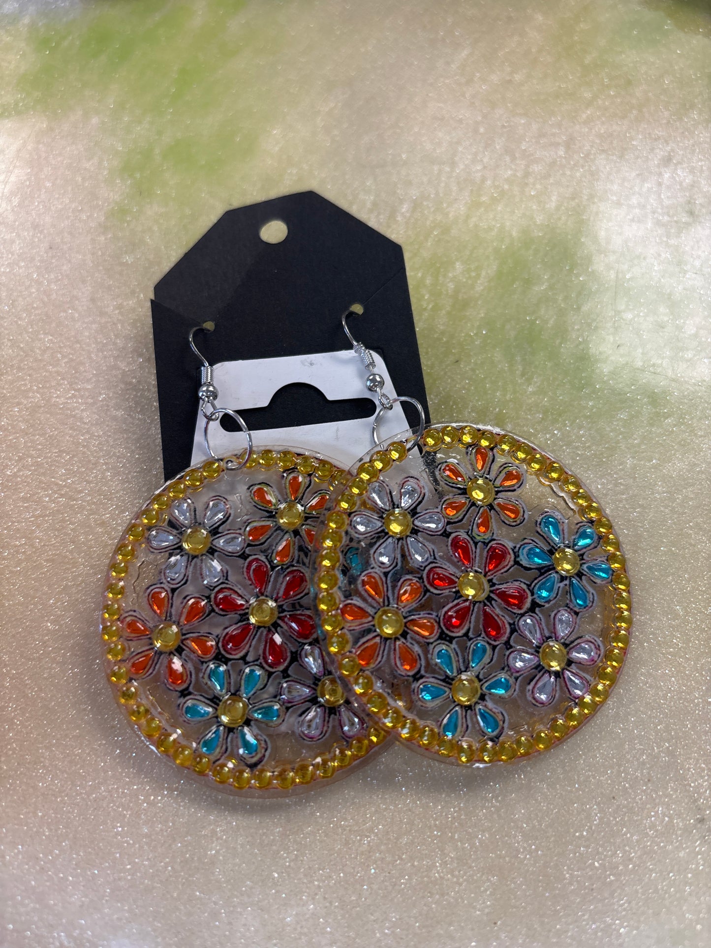Diamond art earrings