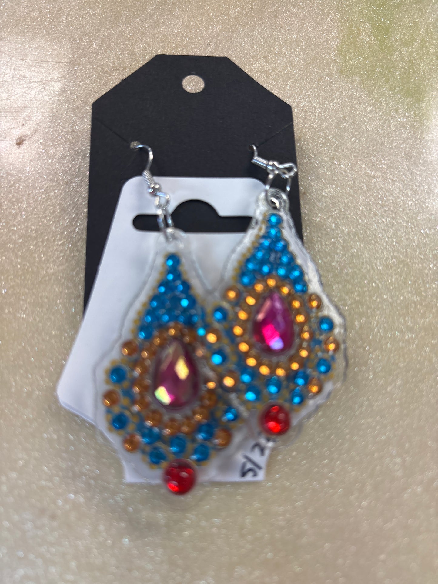 Diamond art earrings