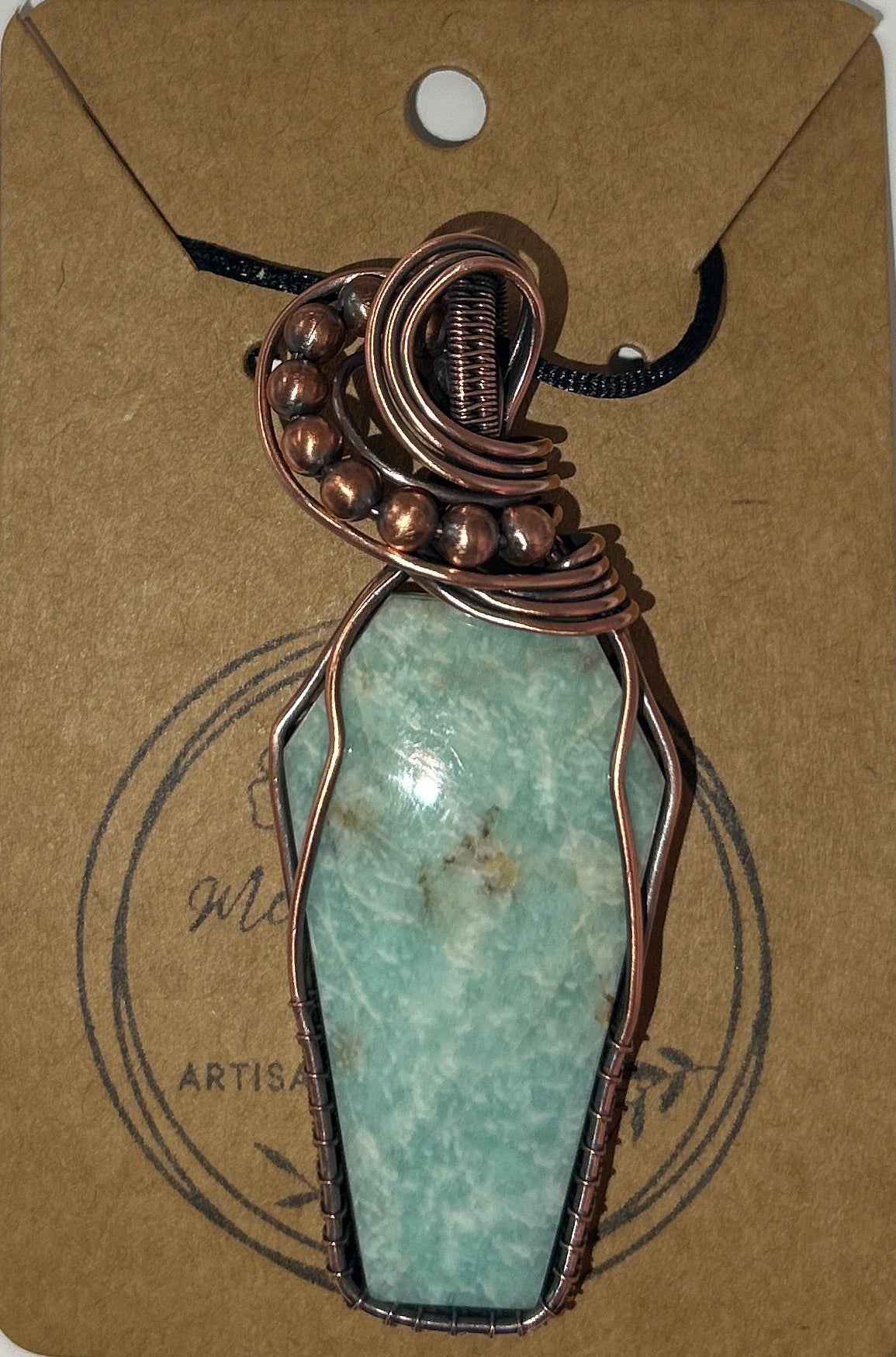Mel’s Tangled Willow Copper Wire Wrapped Pendant