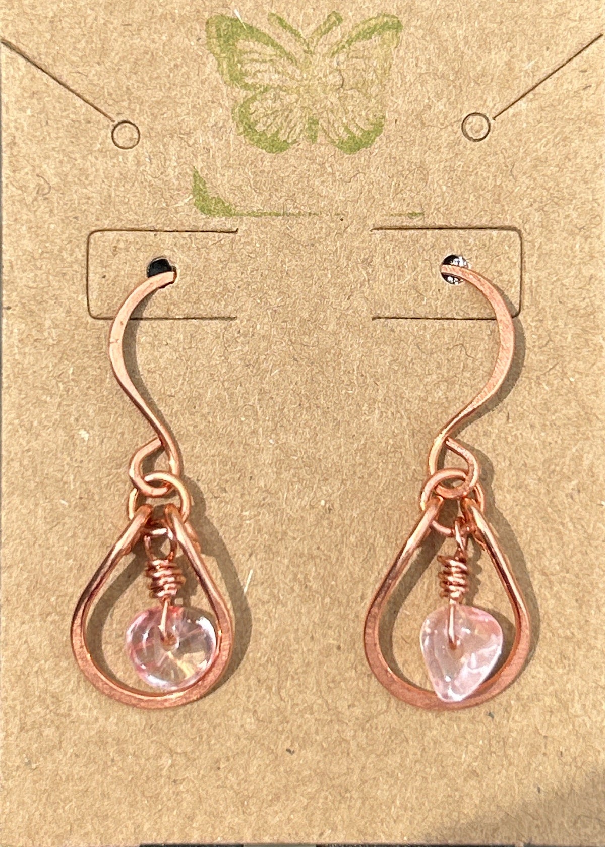 Mel’s Tangled Willow Copper wire wrapped earrings