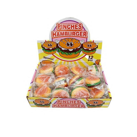 Hamburger Soft Silicone Squishy Toy: Assorted Color / ONE SIZE