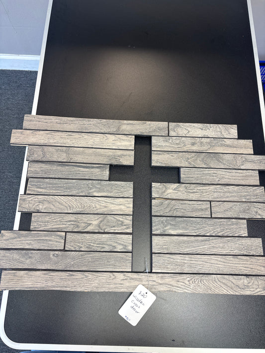 Wooden cross decor