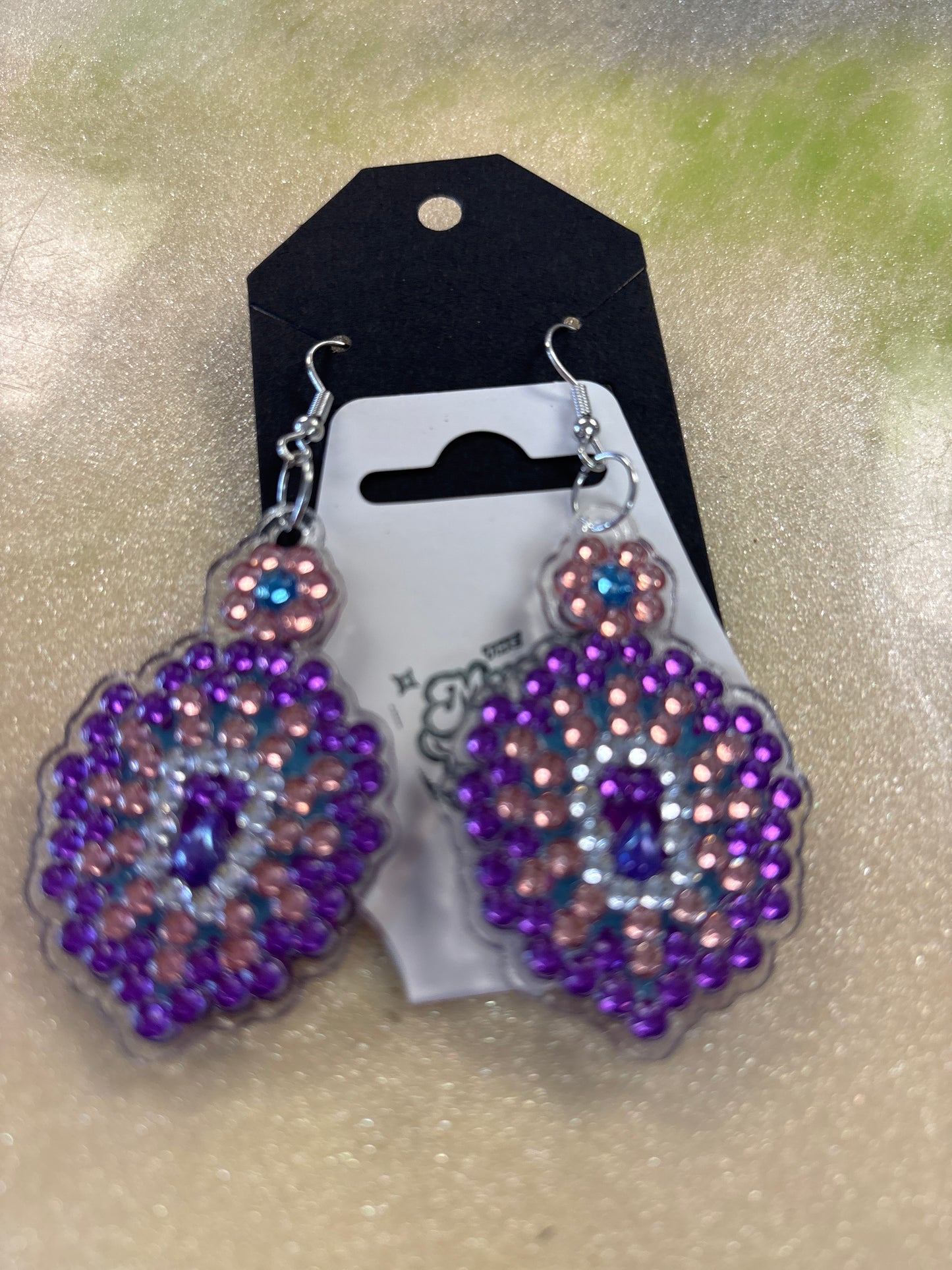 Diamond art earrings