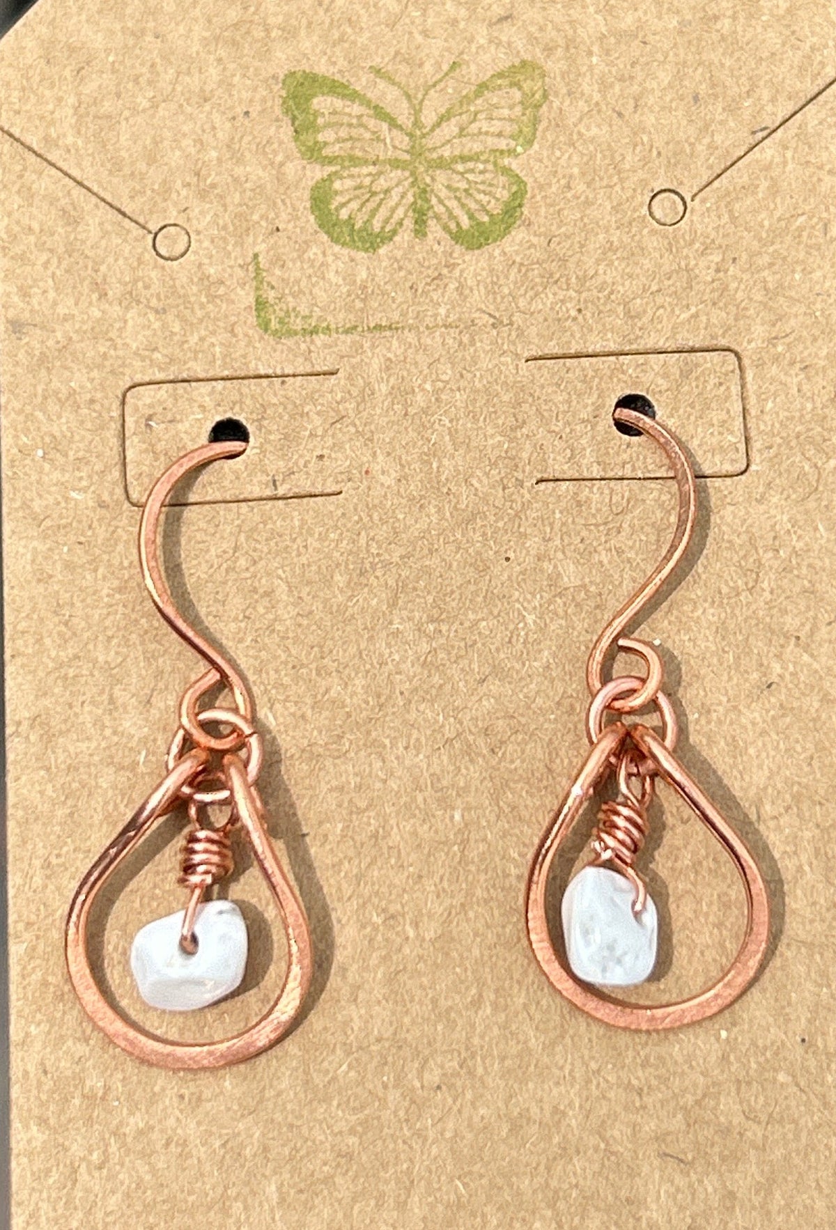 Mel’s Tangled Willow Copper wire wrapped earrings