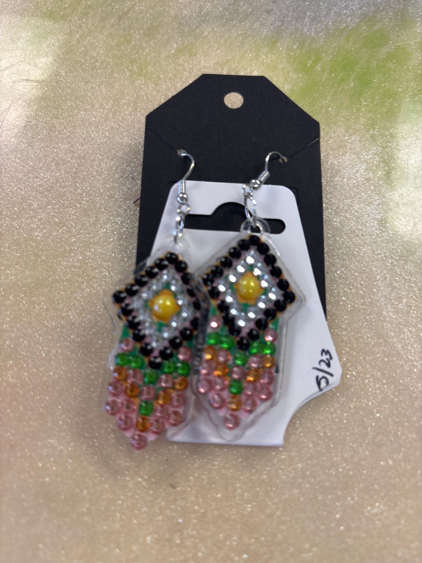 Diamond art earrings