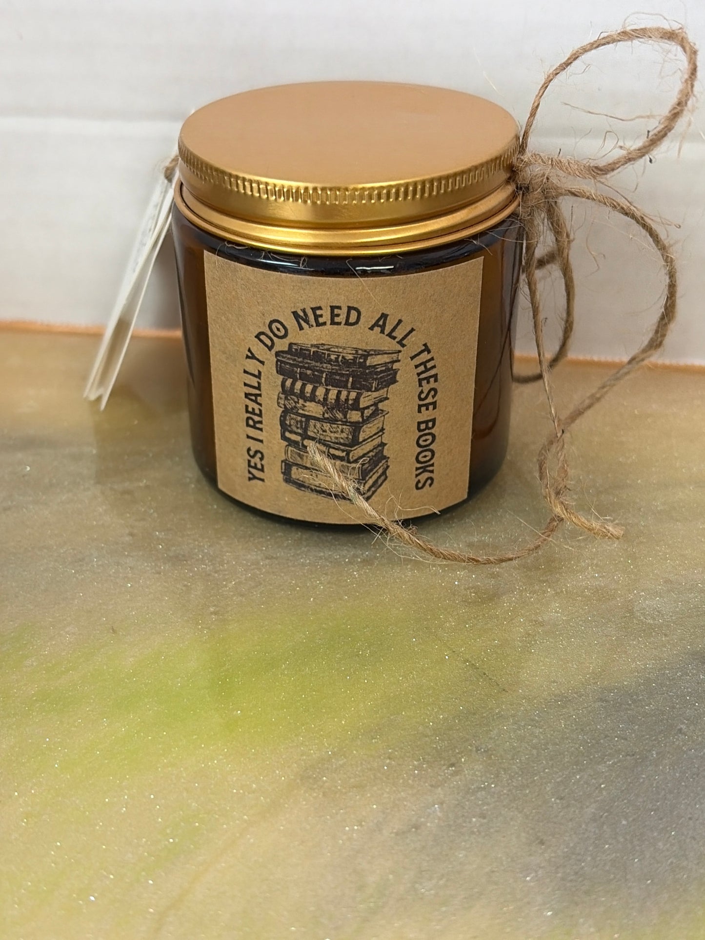 Bookish candle