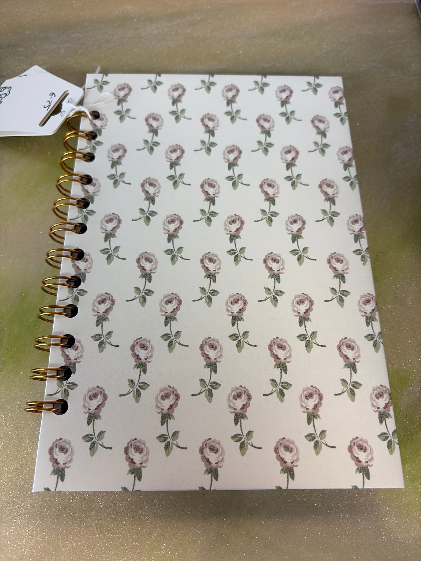 Handmade spiral notebook