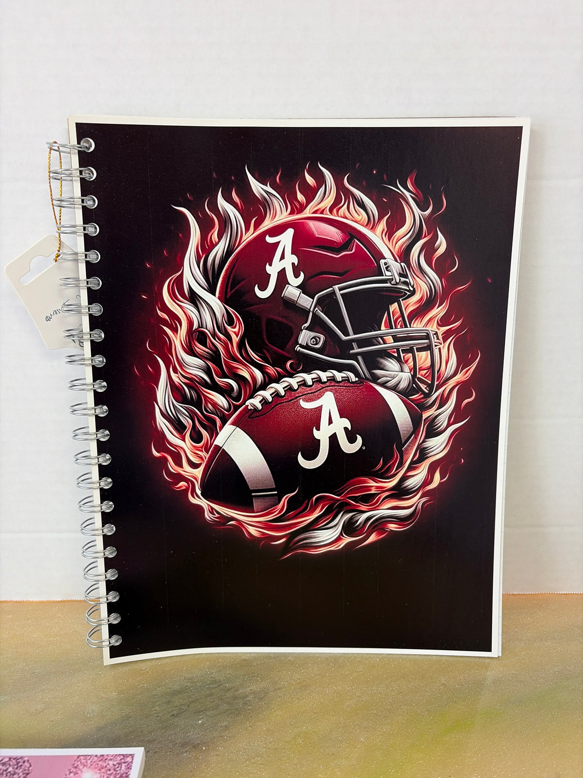 8.5x11 handmade spiral notebook