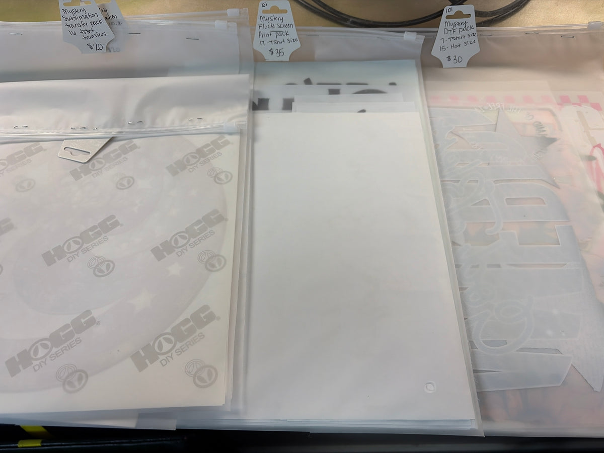 Mystery transfer packs