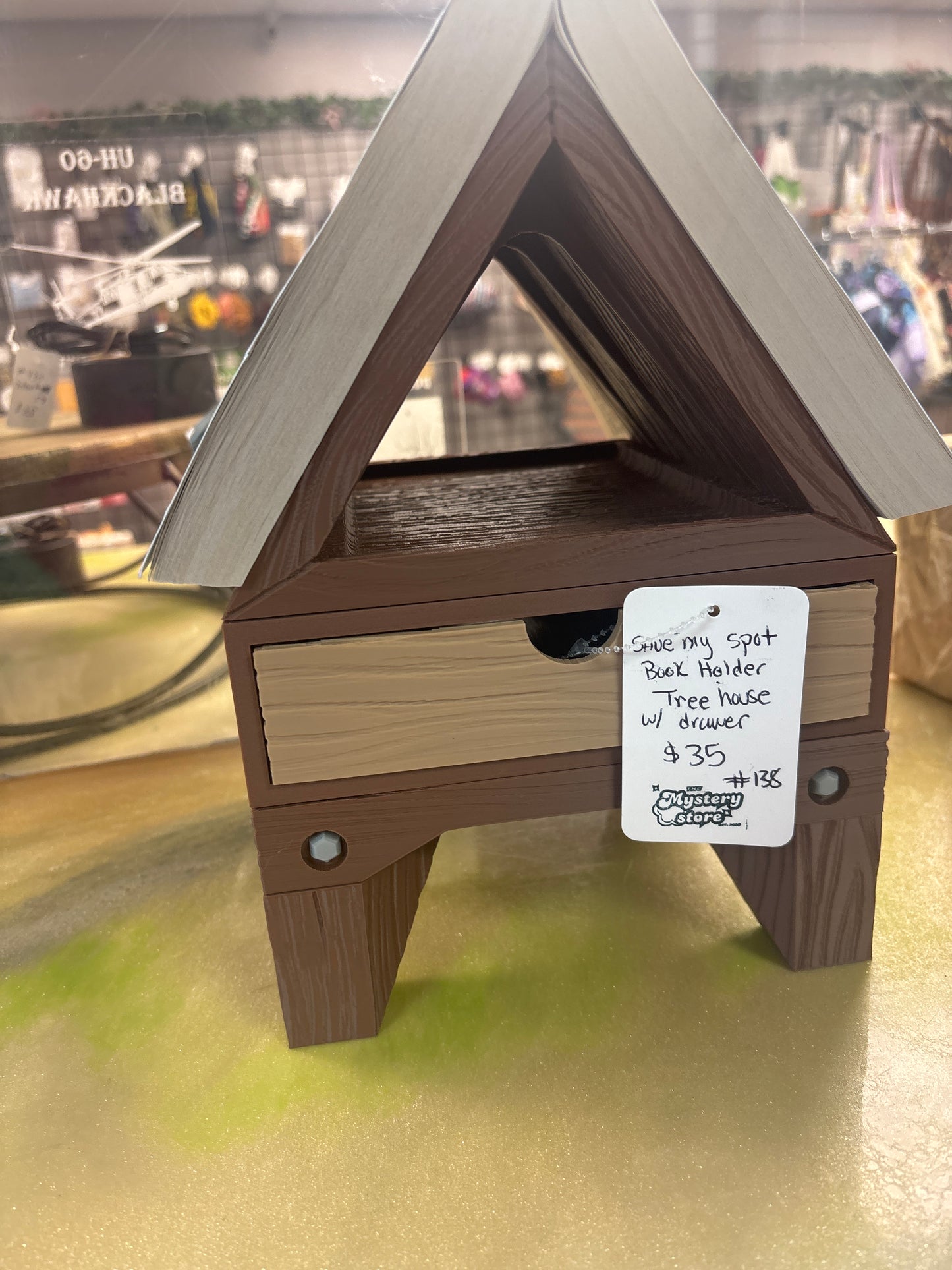 Book holder treehouse