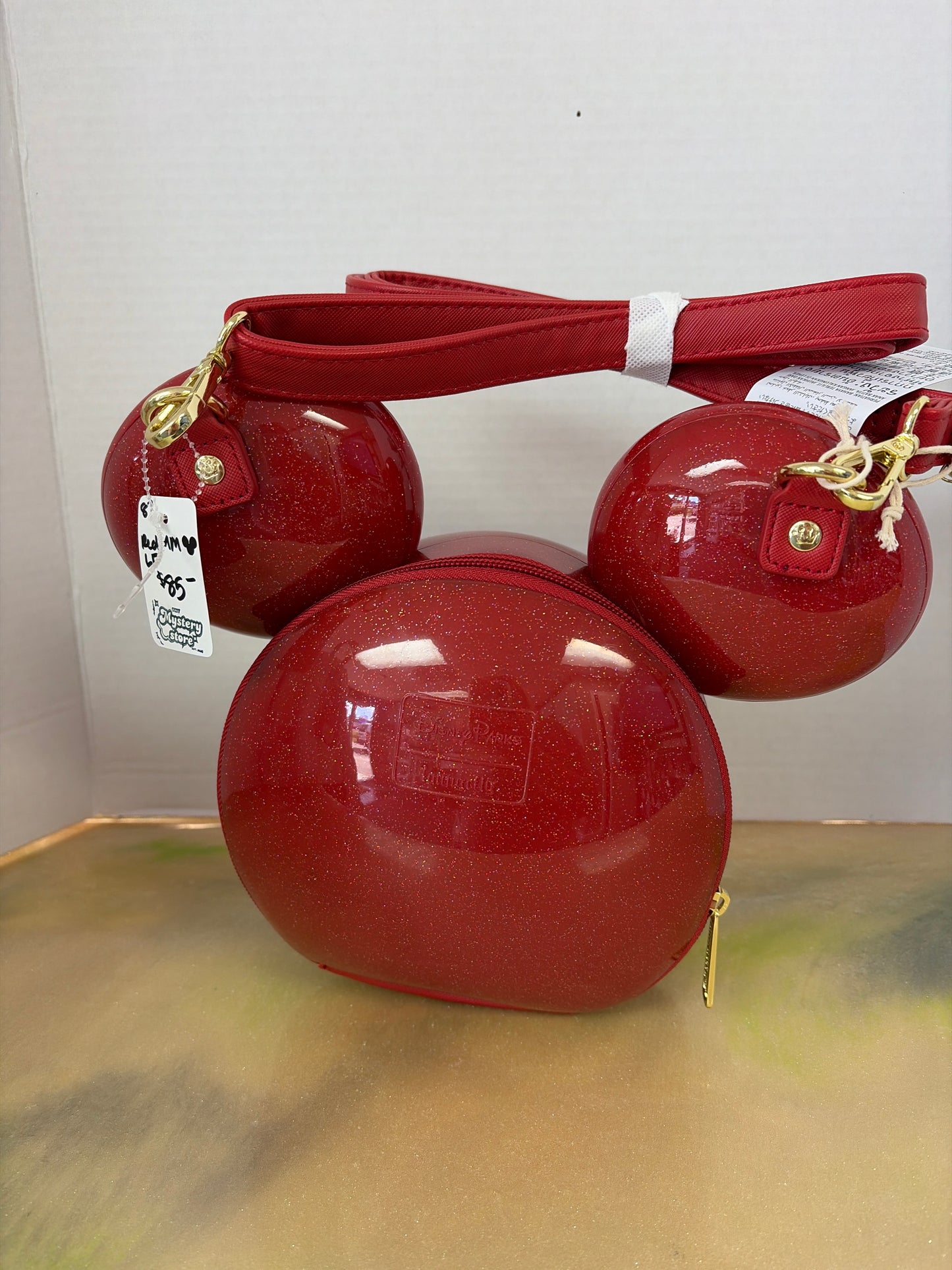 Red Mickey Mouse loungefly bag