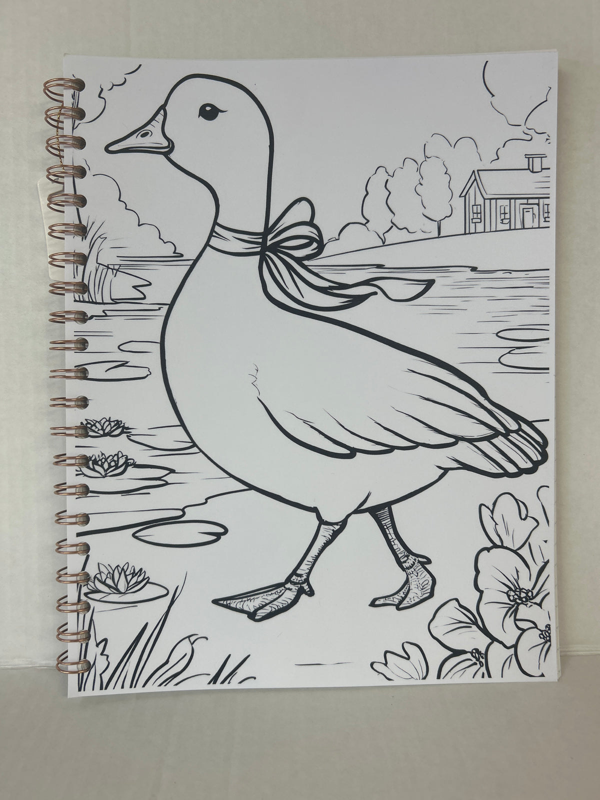 8.5x11 handmade spiral notebook