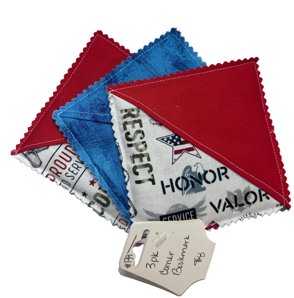 3pk Corner Bookmarks Handmade by Granny’s Hands