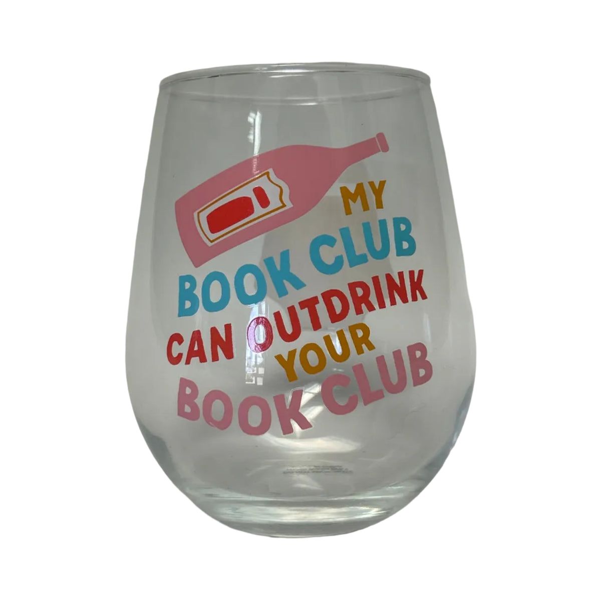 Bookish Wine Glass
