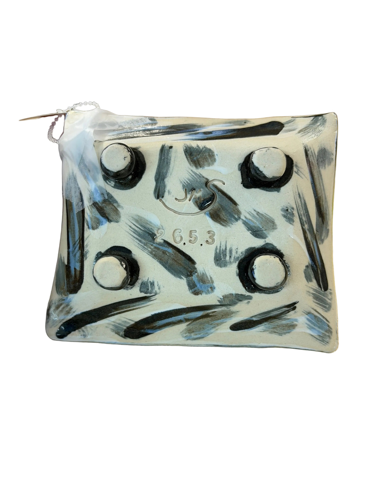 Handmade pottery soap dish