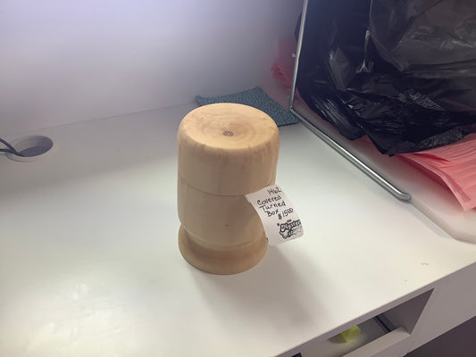 Covered turned box