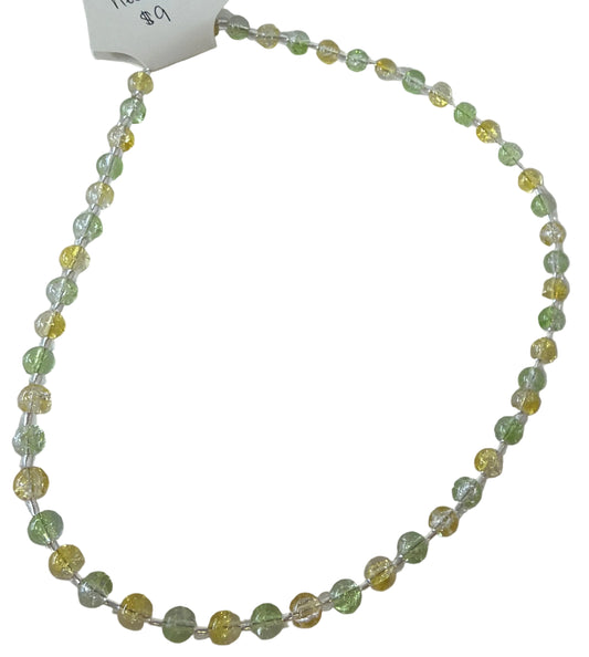 Glass bead necklace
