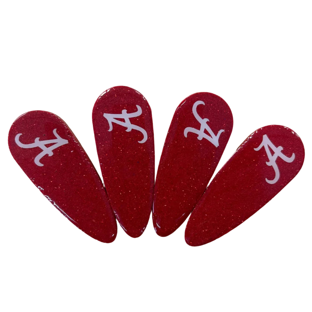 Team hair barrettes 2pk