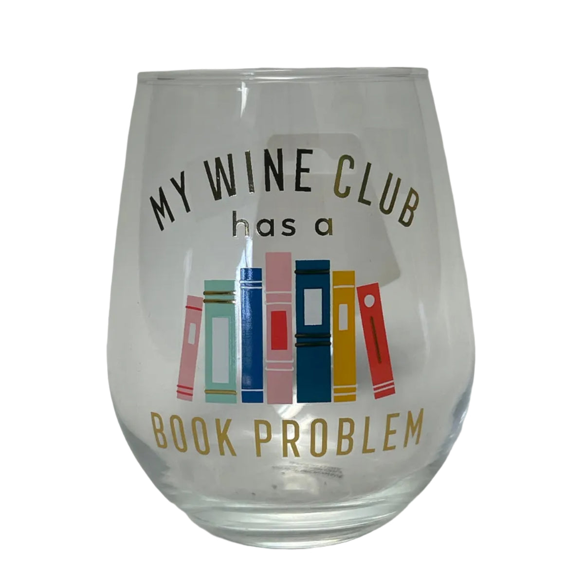 Bookish Wine Glass