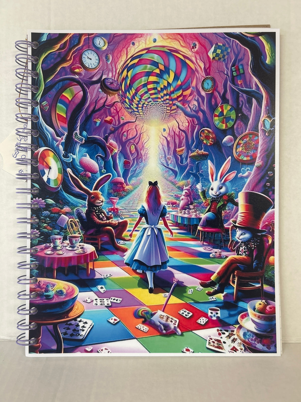 8.5x11 handmade spiral notebook