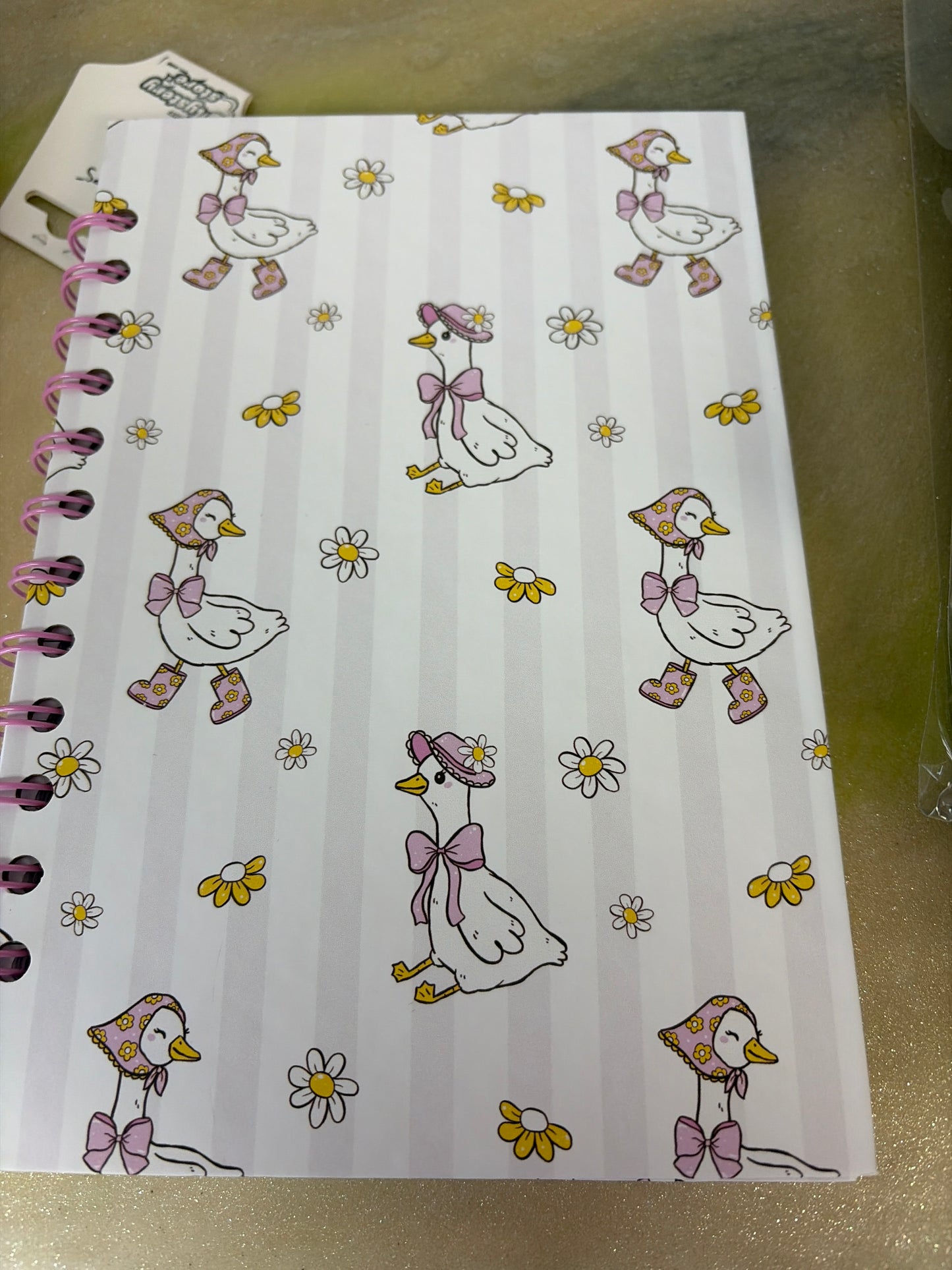 Handmade spiral notebook