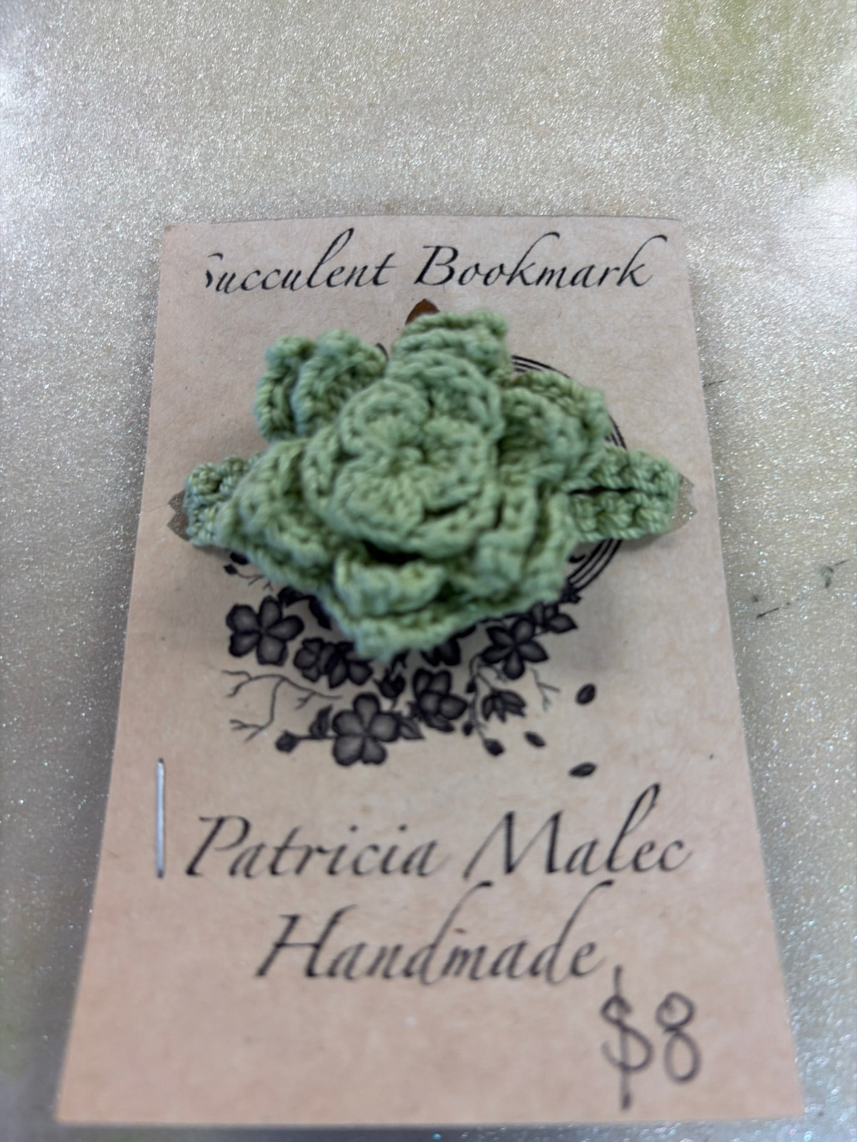 Patricia Malec handmade, crochet bookmark