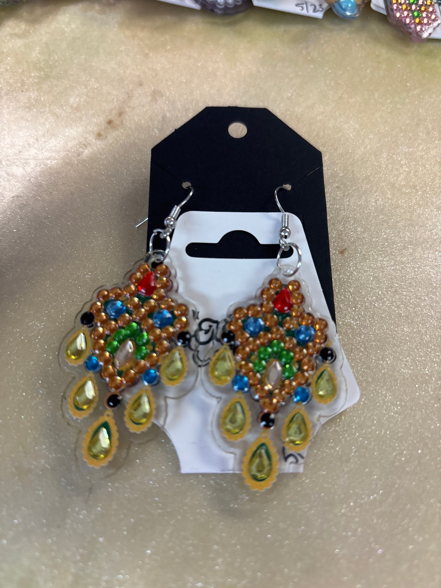 Diamond art earrings