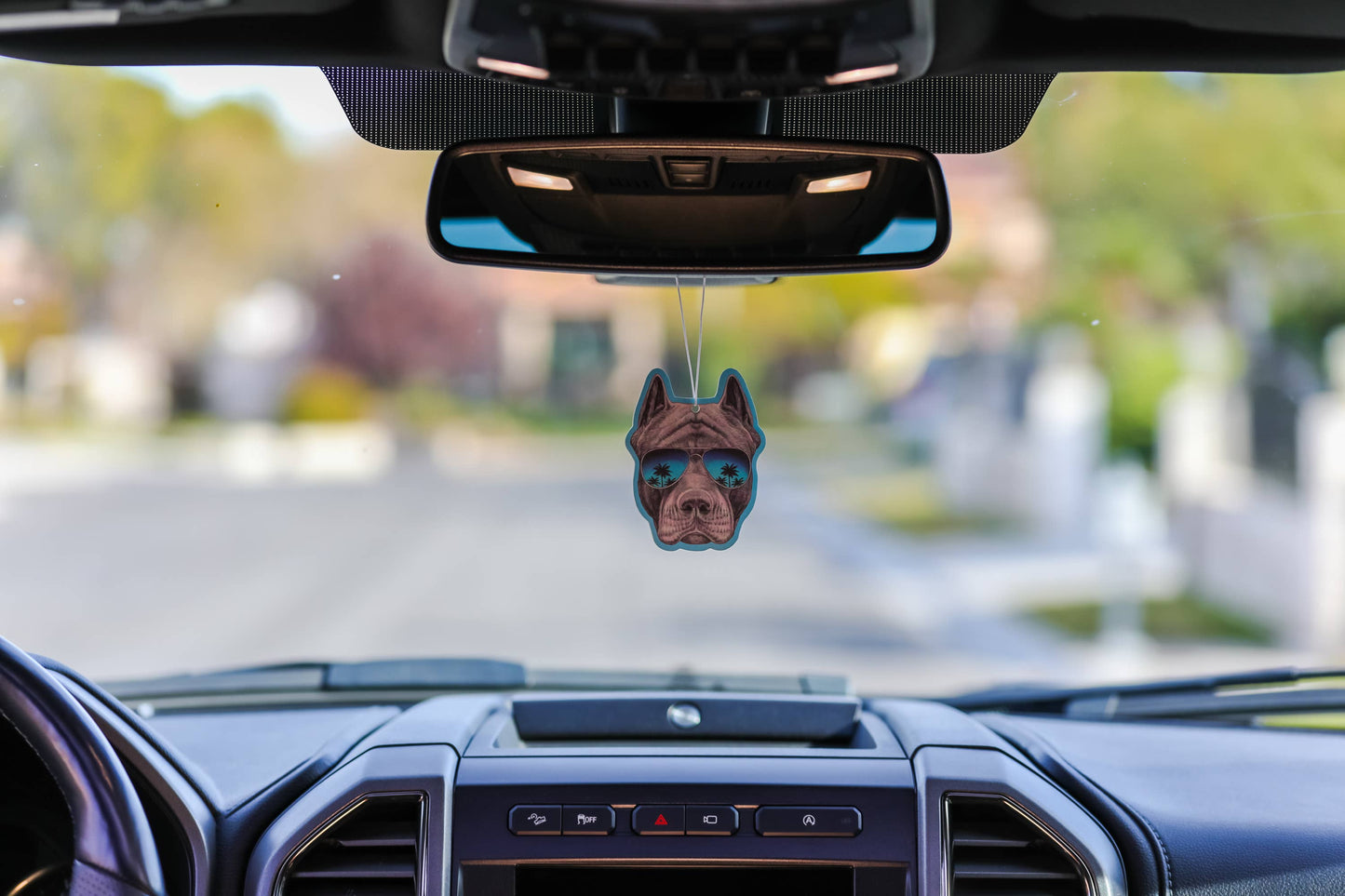 Pit bull With Sunnies Air Freshener